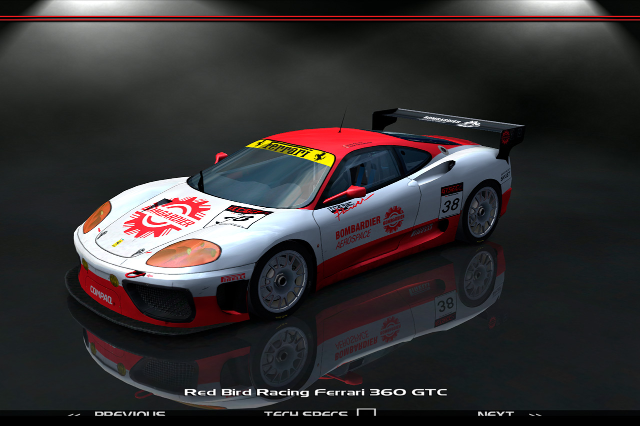 Red Bird Racing, Ferrari 360 Gtc #6038, Driven By Mark Dilley